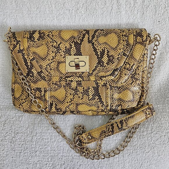 🔆50% OFF! Steven by Steve Madden Faux Snakeskin Crossbody Bag. - Picture 1 of 11